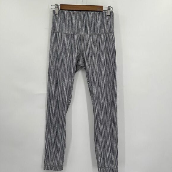 Lululemon Wunder Under 7/8 Tight Luxtreme 25” Jacquard Battleship Silver Spoon S - Picture 1 of 7